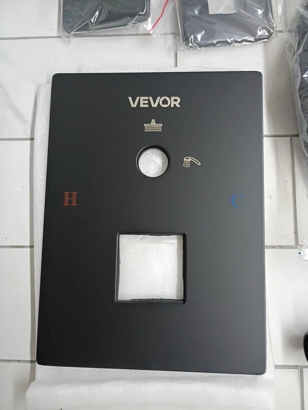 VEVOR Shower Faucet Set, 10 Inch Ceiling Mount Rainfall Shower System New OB