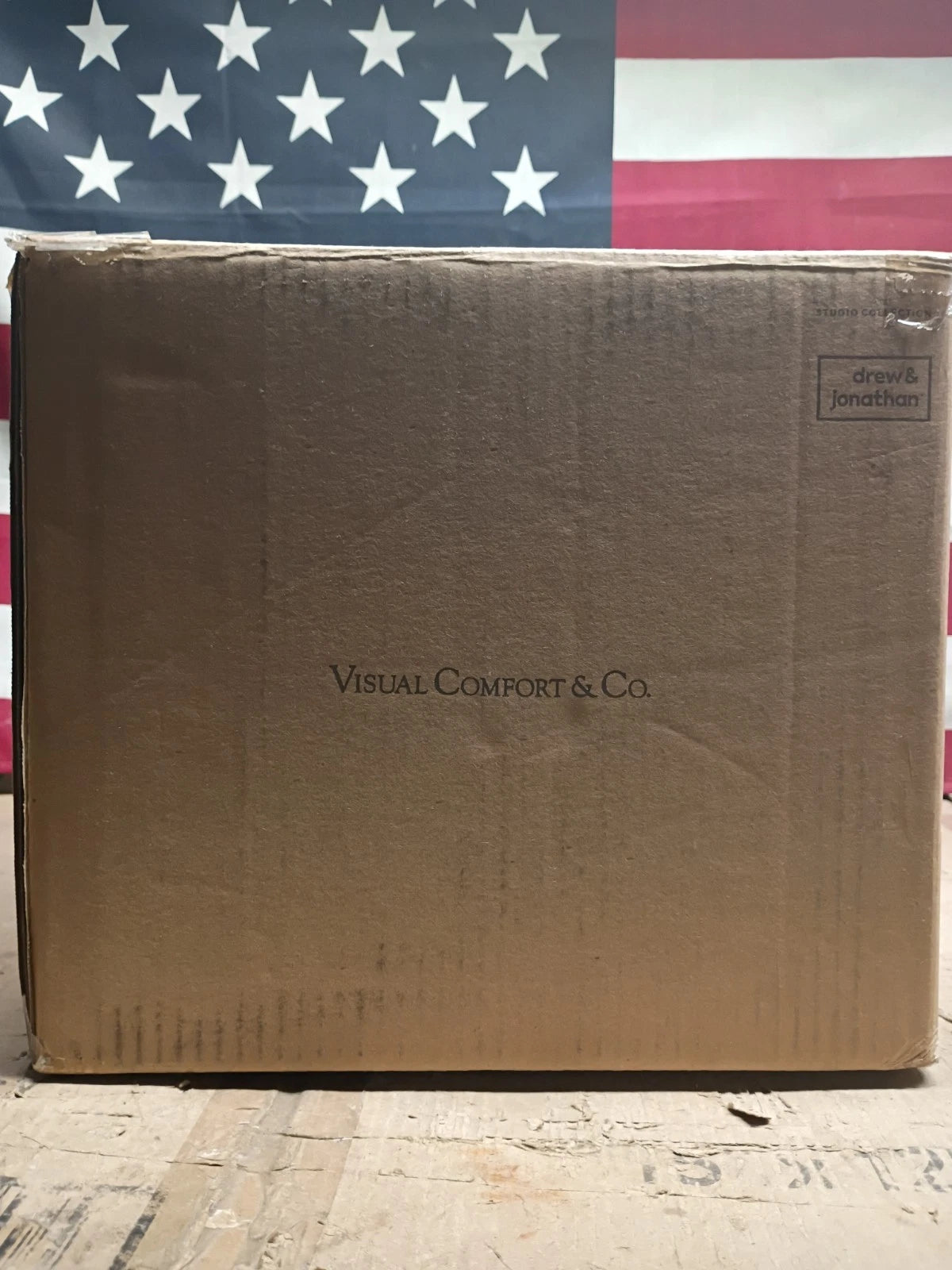 Visual Comfort DJW1011SB Porteau 1-Light Medium Sconce - Satin Brass Open Box