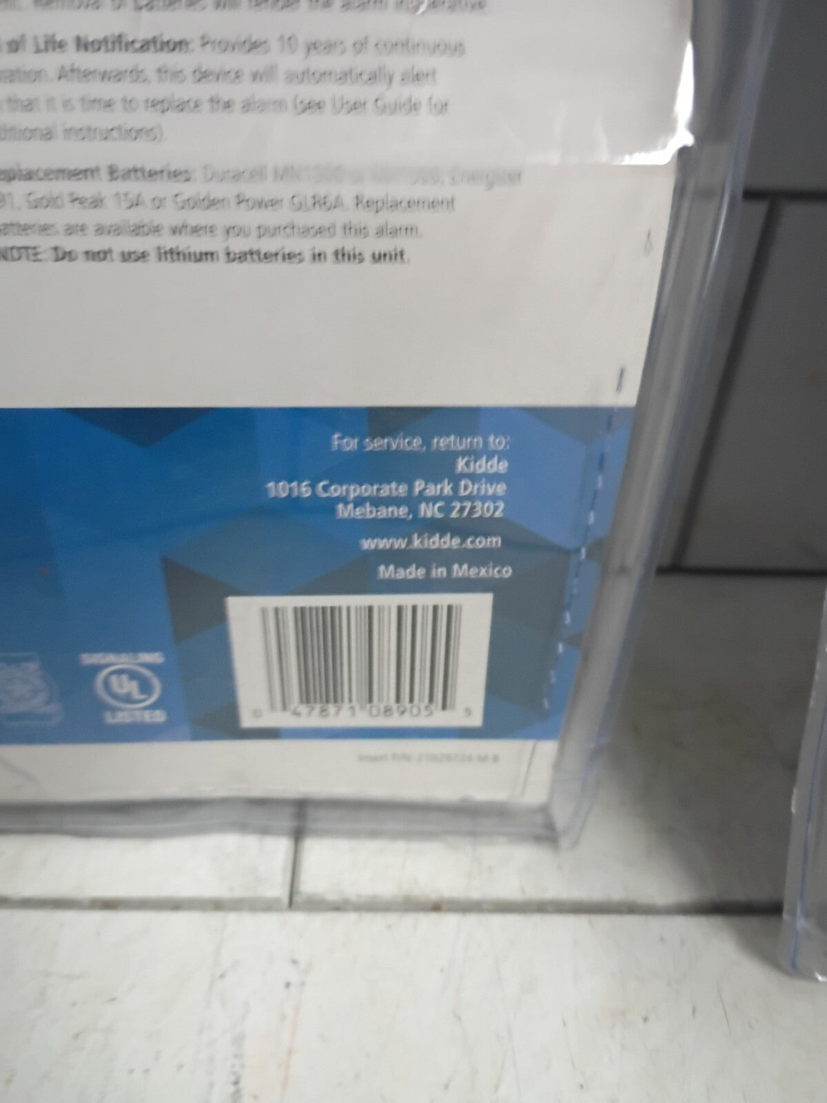 2pk. Kidde Firex Carbon Monoxide Detector, Battery Operated, CO Detector New