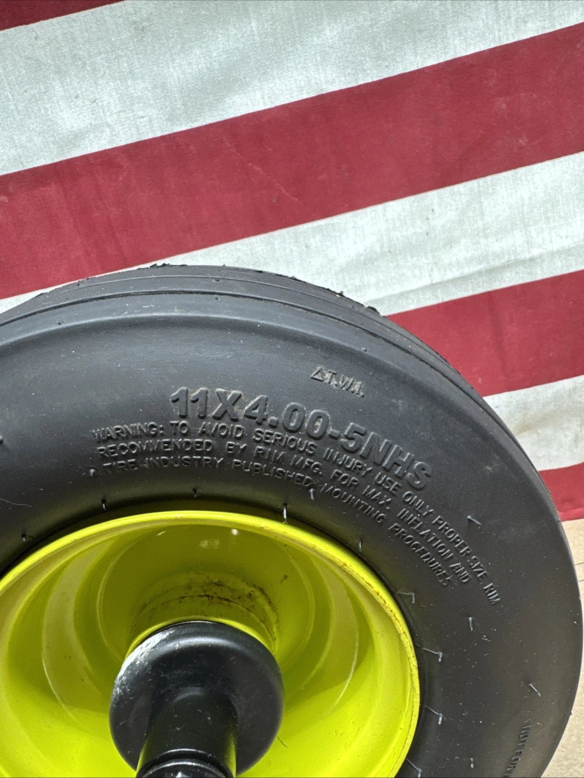 Front Wheel & Tire for Ryobi Z30Li 80v Zero Turn Mower