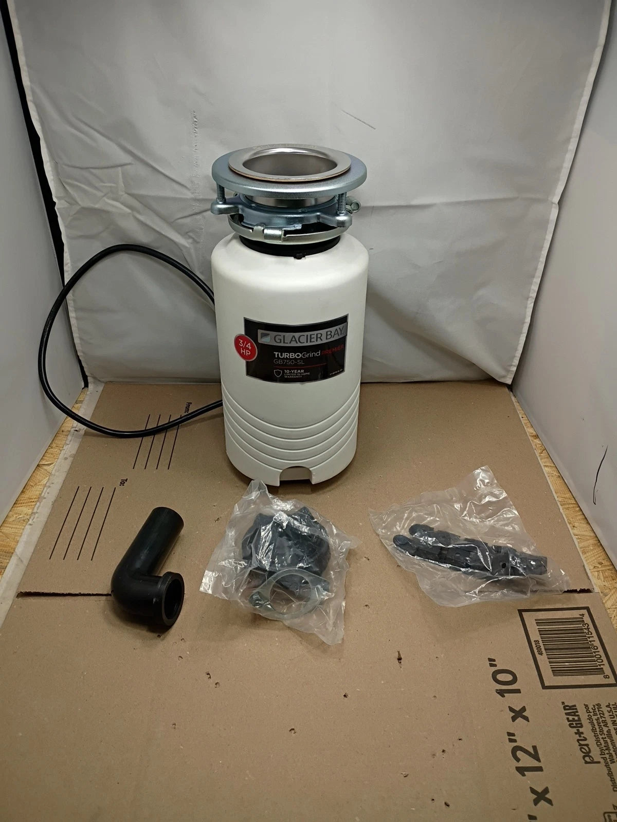 Glacier Bay TurboGrind Premier 3/4 hp. Continuous Feed Garbage Disposal READ