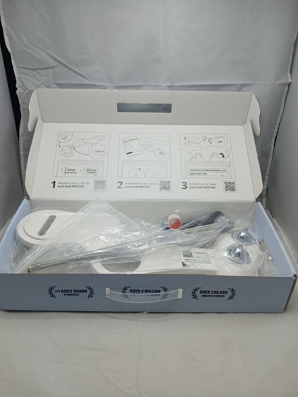 LUXE Bidet NEO 120 - Self-Cleaning Nozzle, Fresh Water Non-Electric Bidet