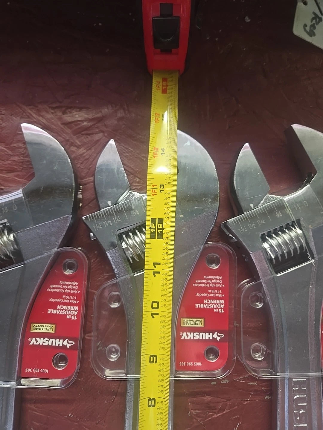 15 in. Husky Adjustable Wrench. ( Pack of 4 ) Crescent Wrench 15"