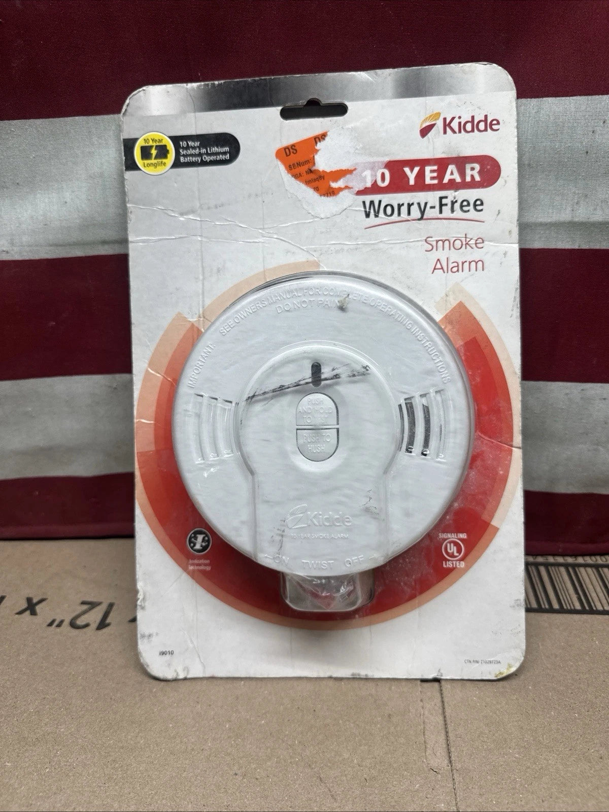 Kidde i9010 White Smoke Alarm 10-Yr Sealed Battery, 5.6in