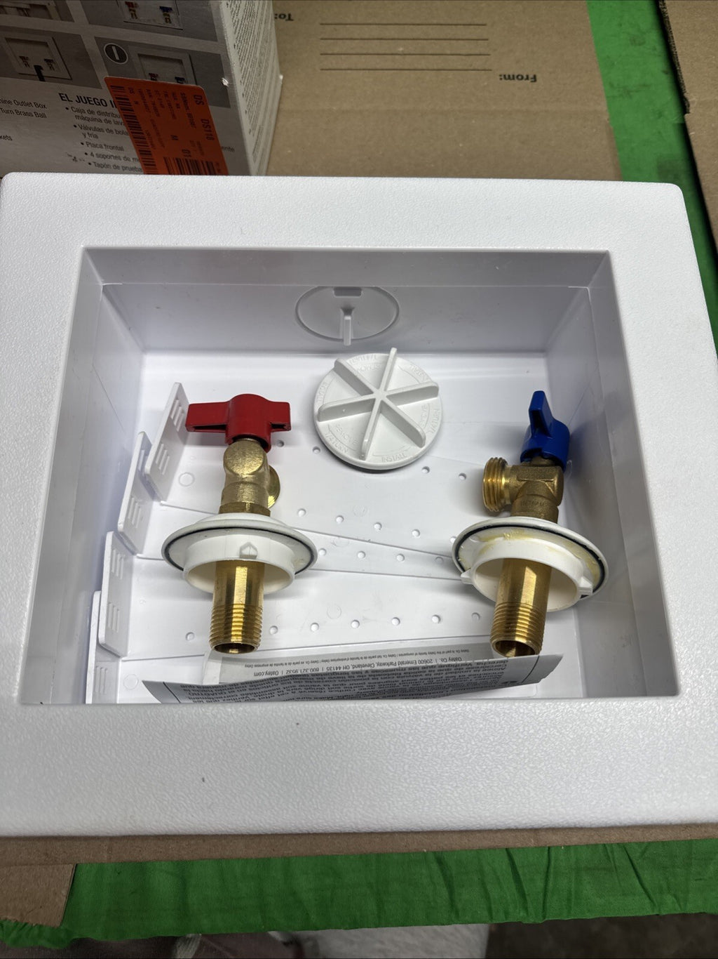 "Washing Machine Outlet Box'' Oatey Quadtro 4 Options Model 38529 NIB "COMPLETE"