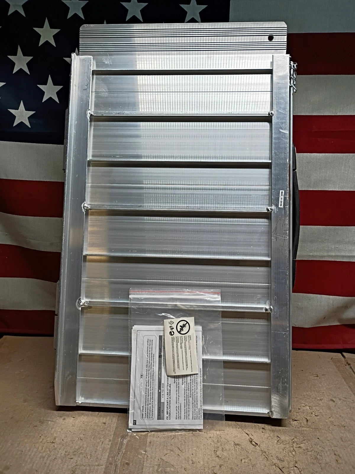 2-FT Portable Aluminum Wheelchair Ramp Non-Slip Folding Ramp for Wheelchair, OB.