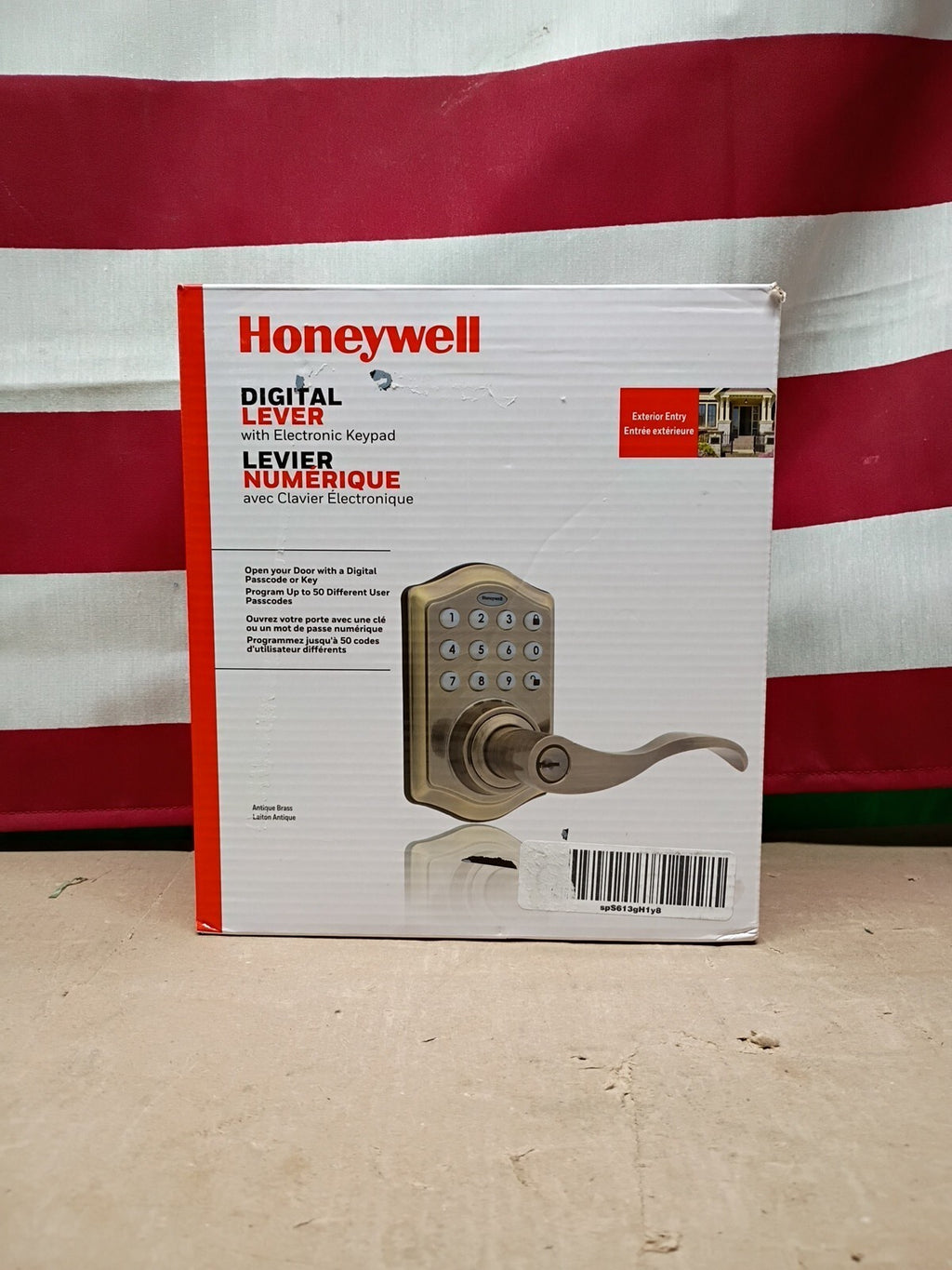 Honeywell Safes & Door Locks - Keyless 6.5 x 8.8 x 9 inches, Antique Brass