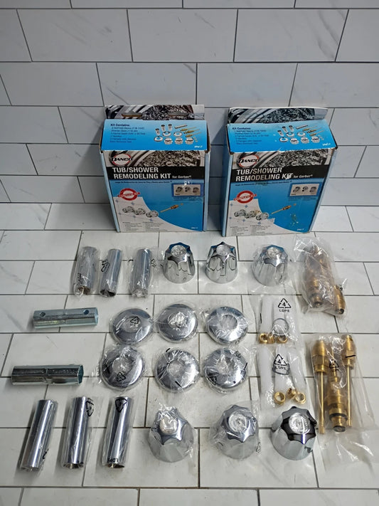 2pk Danco 39617 Tub/Shower Remodeling Kit for Gerber - CHROME - Open Box