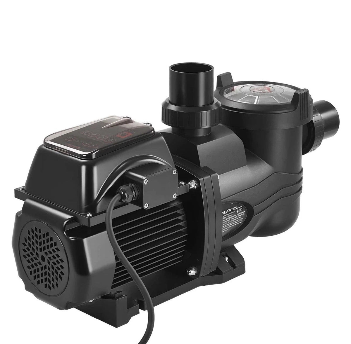 VEVOR Variable Speed Pool Pump 2 HP 220V 145 GPM In/Above Swimming Pool Pump