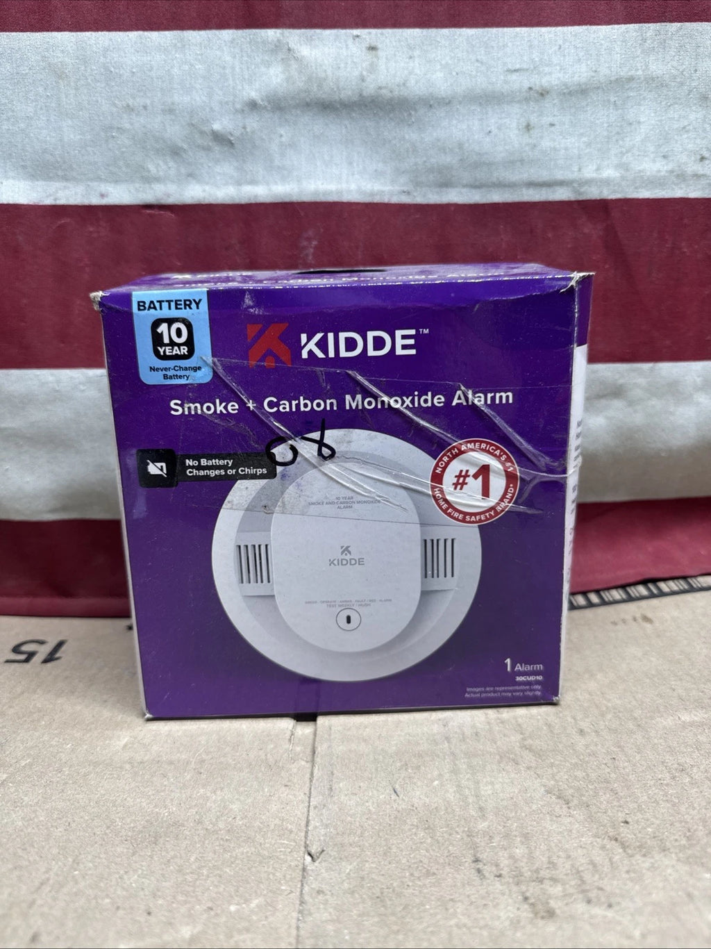 Kidde Smoke & Carbon Monoxide Detector 30CUD10, 10-Yr Battery