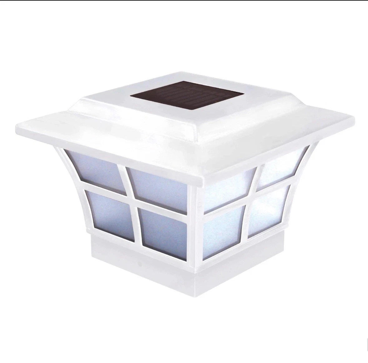 SL079W Prestige Solar Post Cap - White – High-Performance Solar Lights, fits ...