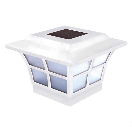 SL079W Prestige Solar Post Cap - White – High-Performance Solar Lights, fits ...