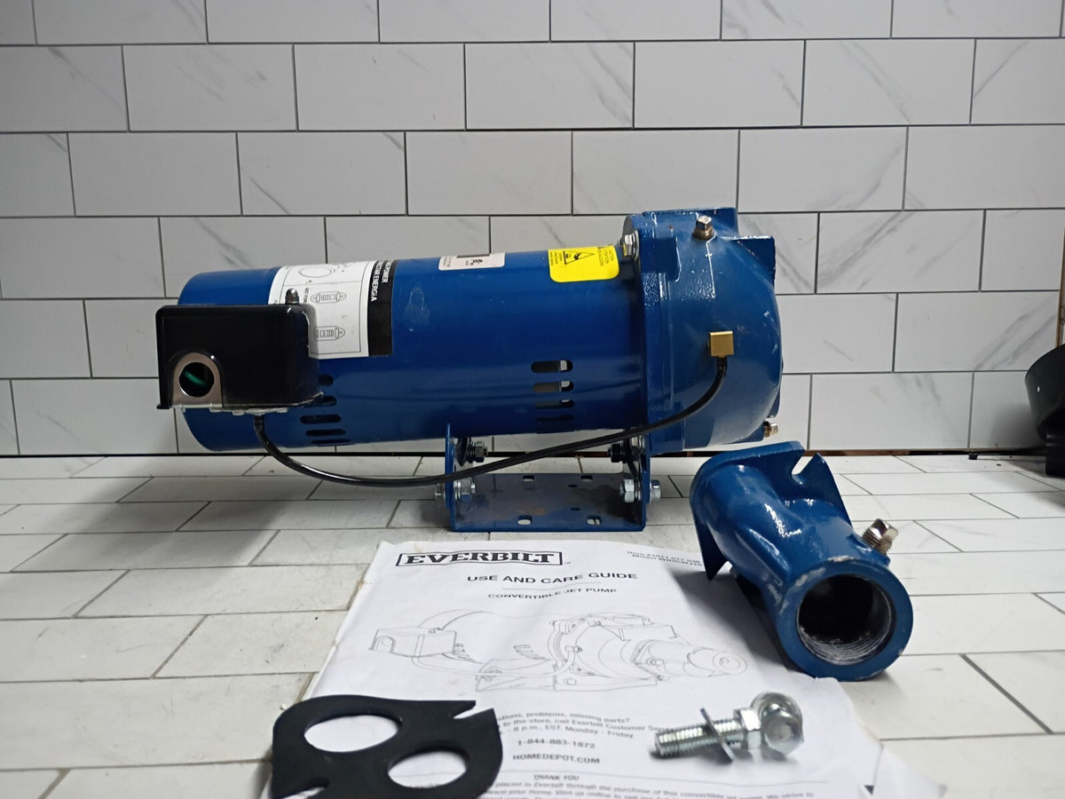Everbilt HDCWJ10, 1 HP Professional Convertible Jet Pump PARTS ONLY READ