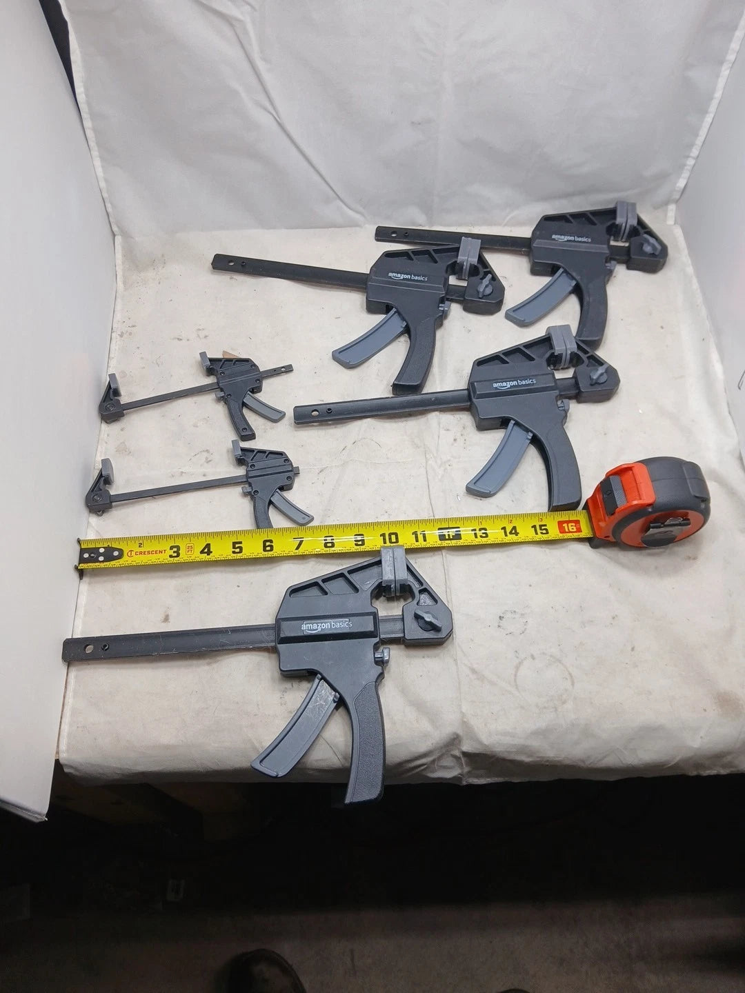 Amazon Basics 6-Piece Trigger Clamp Open Box