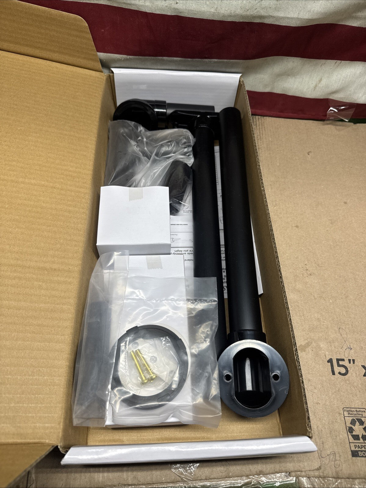 American Standard 553-243 EverClean Whirlpool Tub Drain Kit White
