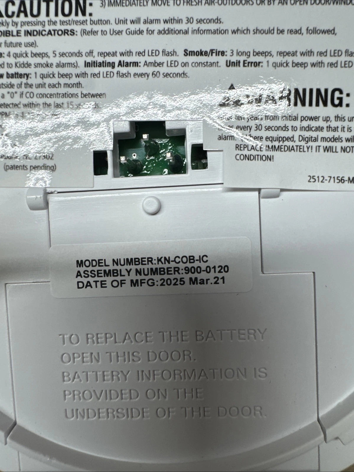 2 Pack Kidde Firex Hardwired Carbon Monoxide Detector w/LED, 9V Backup Battery