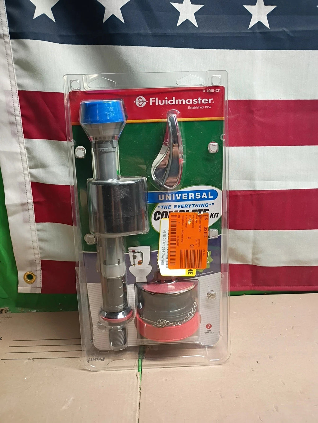 Lot Of 7 Fluidmaster Universal Complete Toilet Kit #K-400H-021..