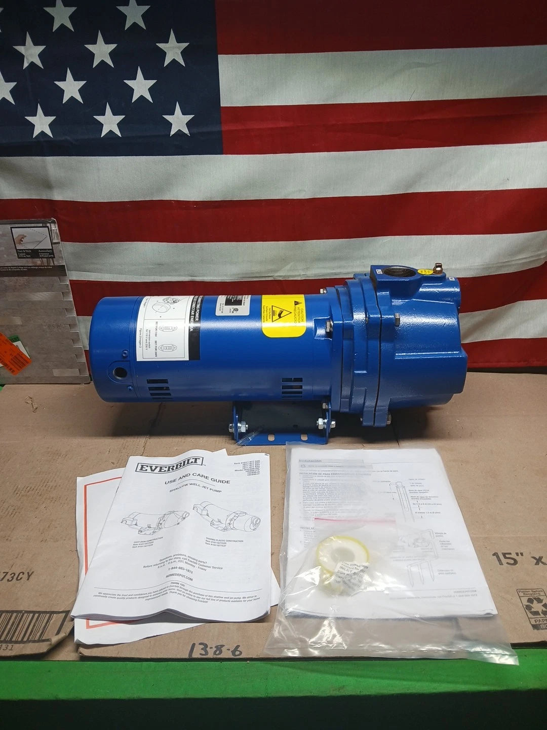 Everbilt 2HP Professional Irrigation Pump Iron 115/230 Dual Voltage FOR PARTS