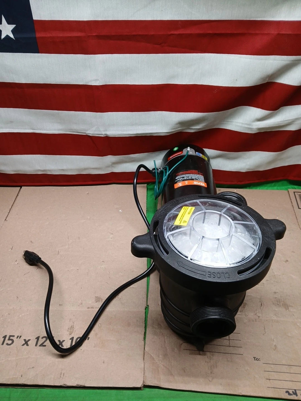 VEVOR Swimming Pool Pump 1.5HP 115V 1100W, Single Speed Pumps for Above Ground,