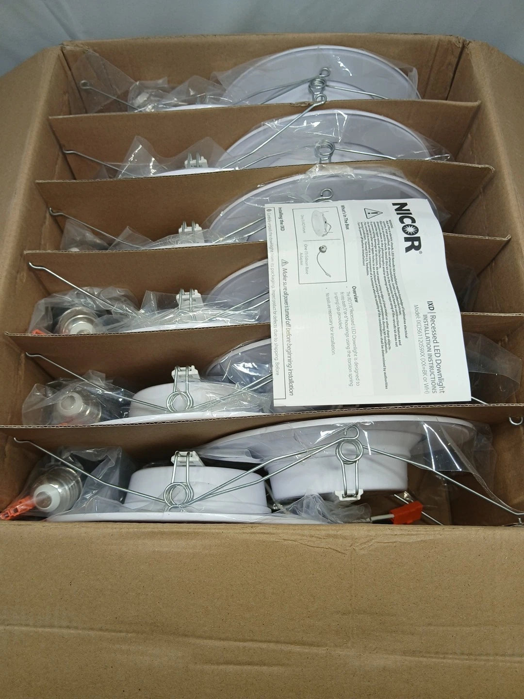 12 IXD 6 in. White Selectable CCT Housing Required Integrated LED Recessed Light