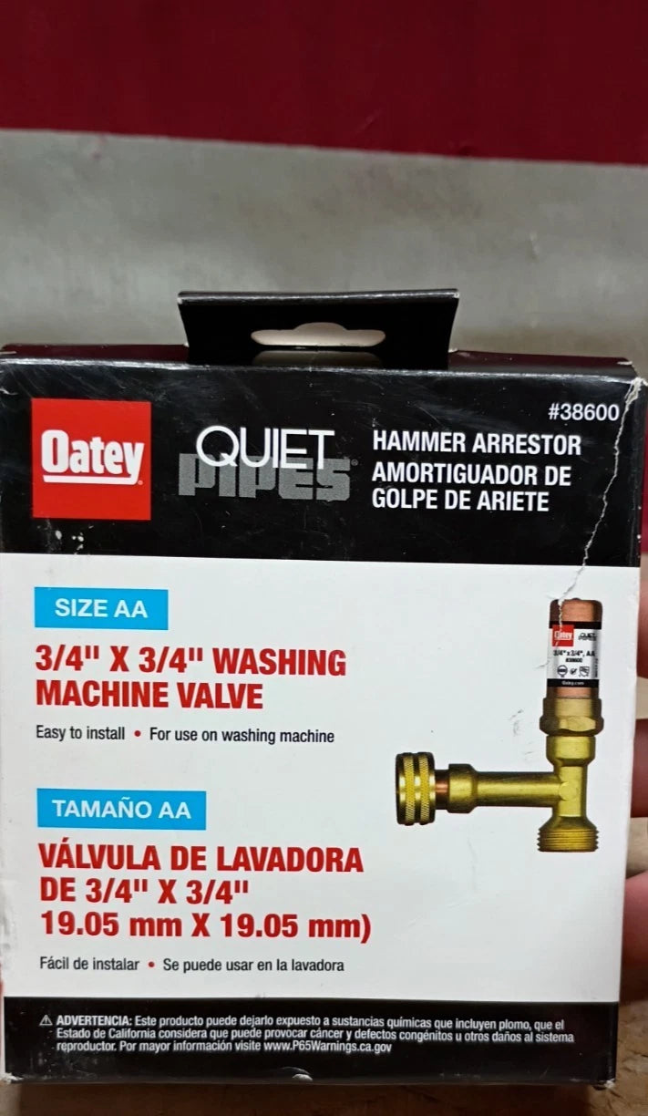 Lot Of 8 Oatey Quiet Pipes 3/4 x 3/4 Washing Machine Hammer Arrestor Open Box