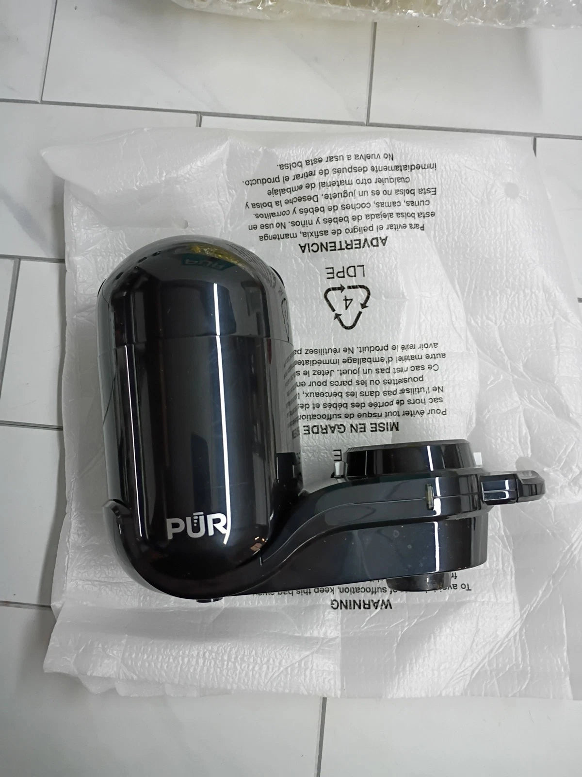 PUR PLUS Faucet Mount Filtration System Black FM2100B- BRAND NEW Open Box