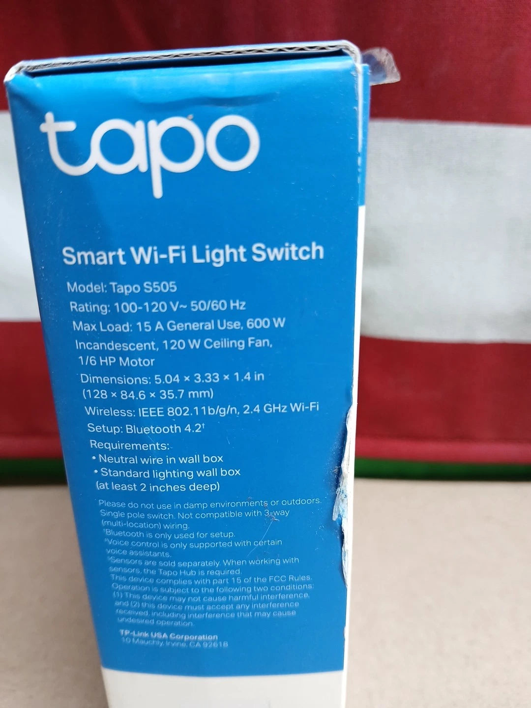 Lot Of 2TP-Link Tapo Smart Wi-Fi Light Switch White Tapo S505 Matter Voice