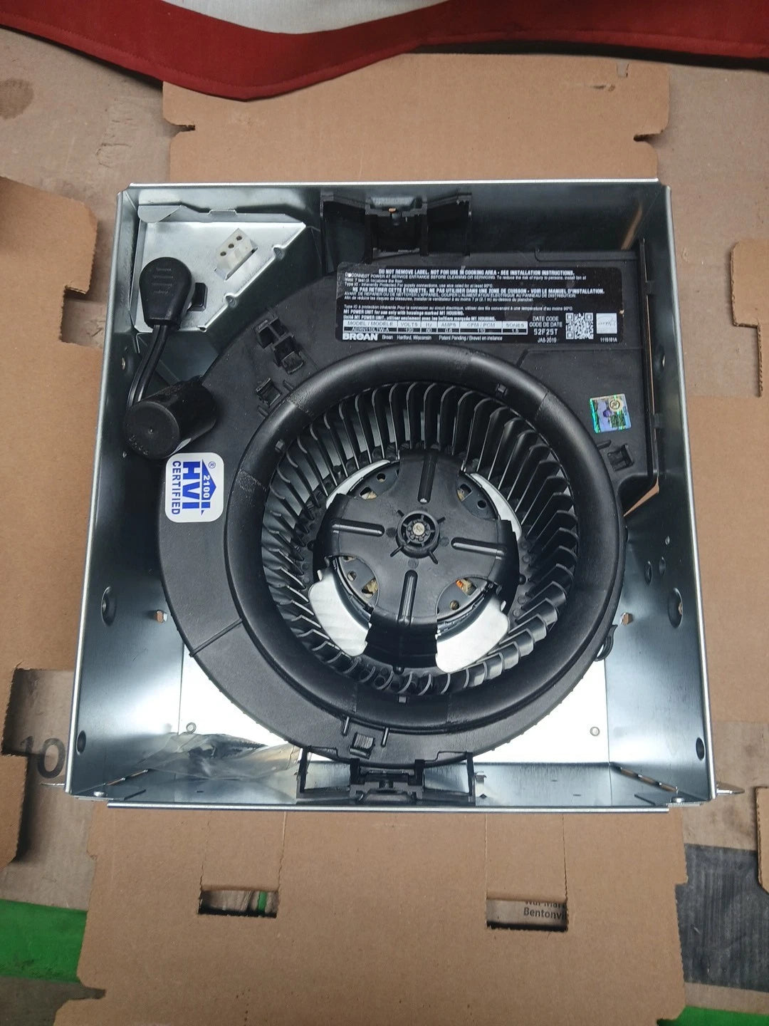 BROAN 80CFM Bathroom Ventilation Exhaust Fan Clean Cover Roomside AER80K NEW