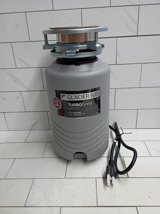 Glacier Bay GB500 Turbo Grind 1/2hp Garbage Disposal Open Box