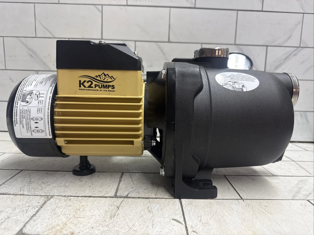 K2 Pumps Shallow Well Jet Pump 3/4 Hp Lead Free Thermoplastic 115/230V OPEN BOX