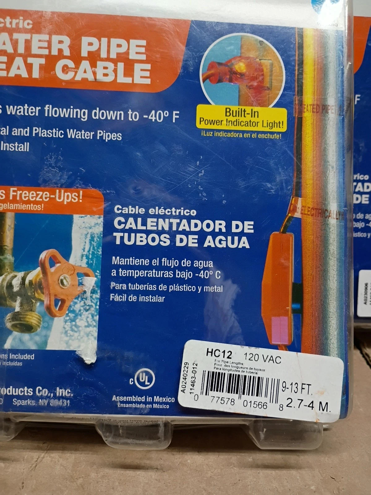 3pck 9-13 Feet Frost King Electric Water Pipe Heat Cable HC30 NEW OB.