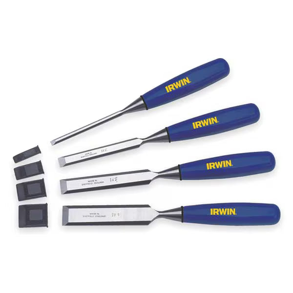 Irwin 4pc Blue Chip Beveled Edge Chisel Set