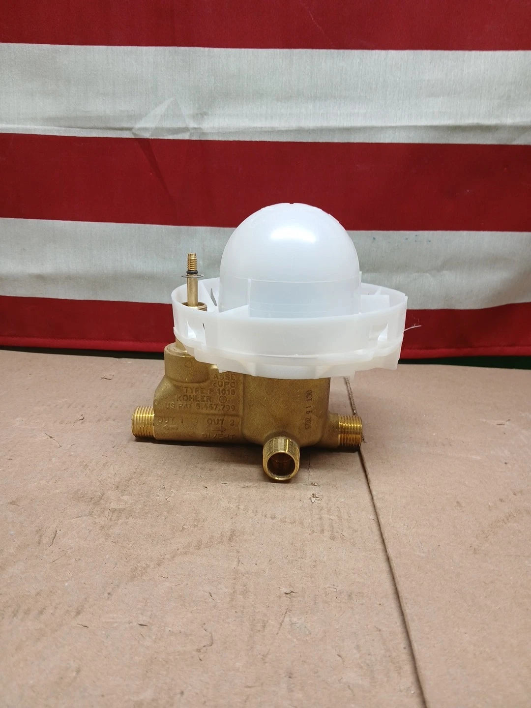 KOHLER K-11748-K-NA 1/2" Pressure-Balancing Valve with Push-Button Diverter