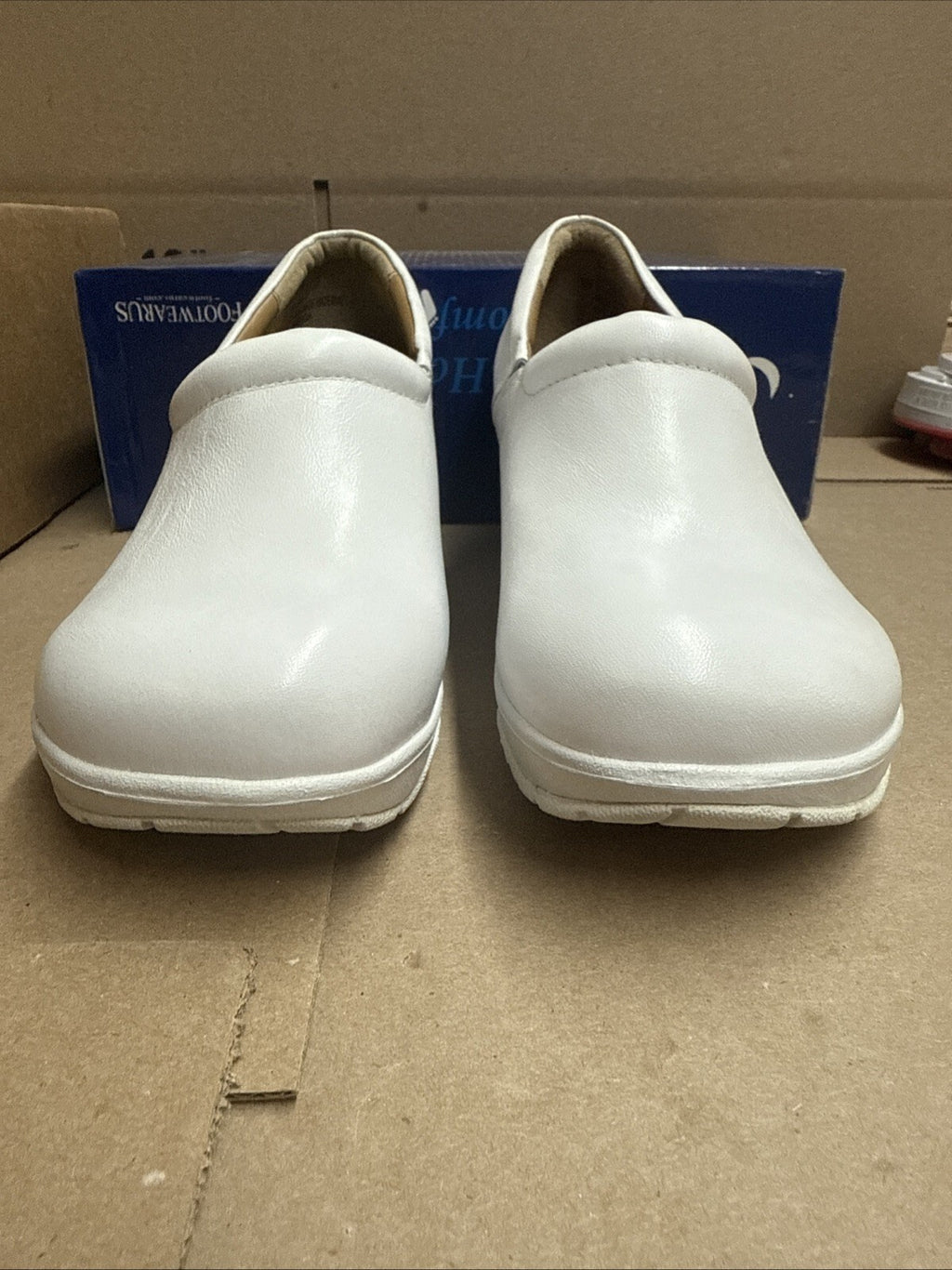 Nurse Mates Women's Bryar Slip-On Clog - White - Size 9 W