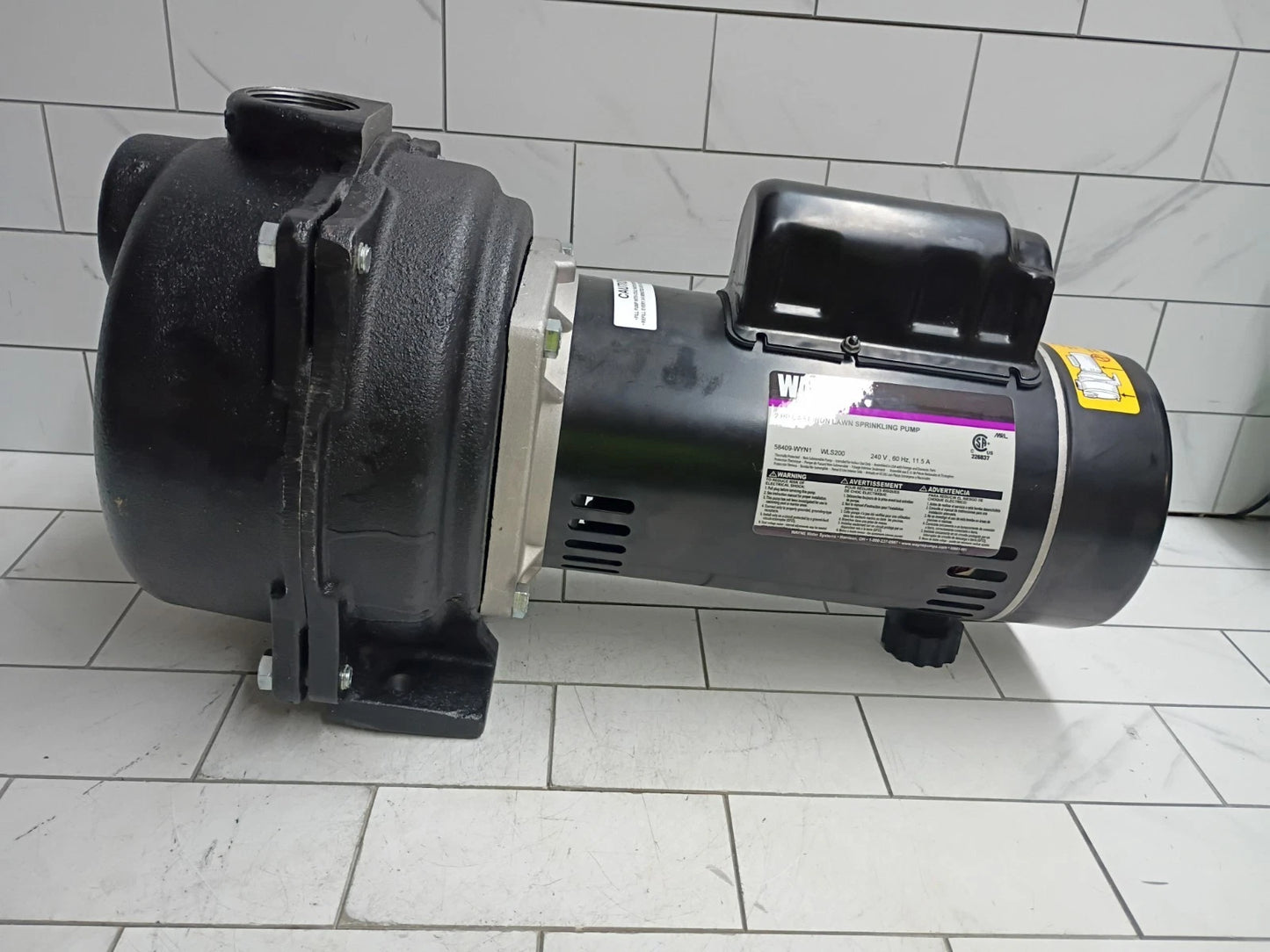 Wayne 58409-WYN1, 2 HP Permanent Lawn Irrigation Sprinkler Pump Open Box,