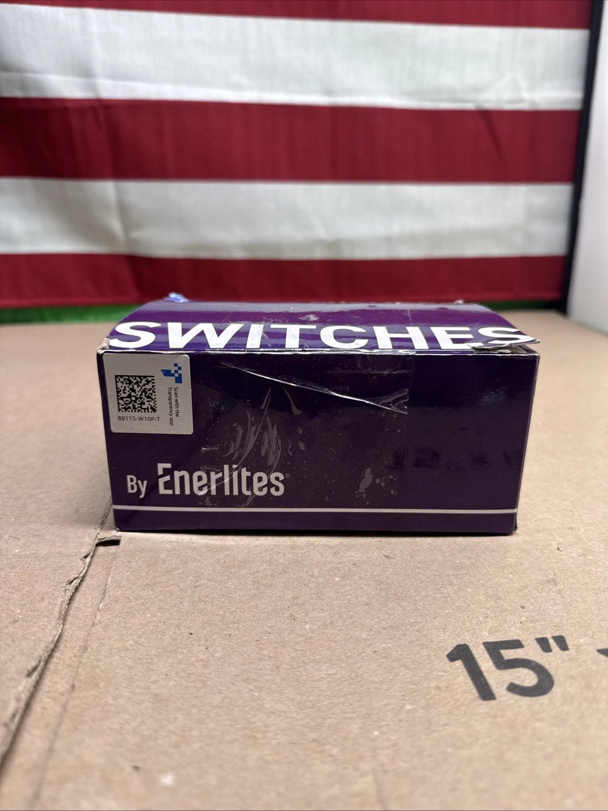 Enerlites Toggle Switch Single Pole White 10 Pack 88115-W 15A