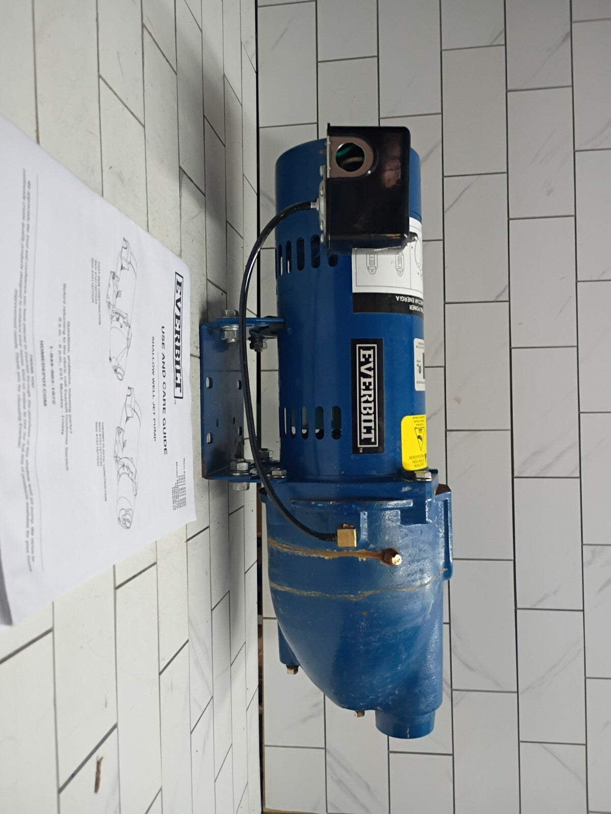 Everbilt HDSWJ7 3/4 HP Cast Iron Shallow Well Jet Pump *For Parts *