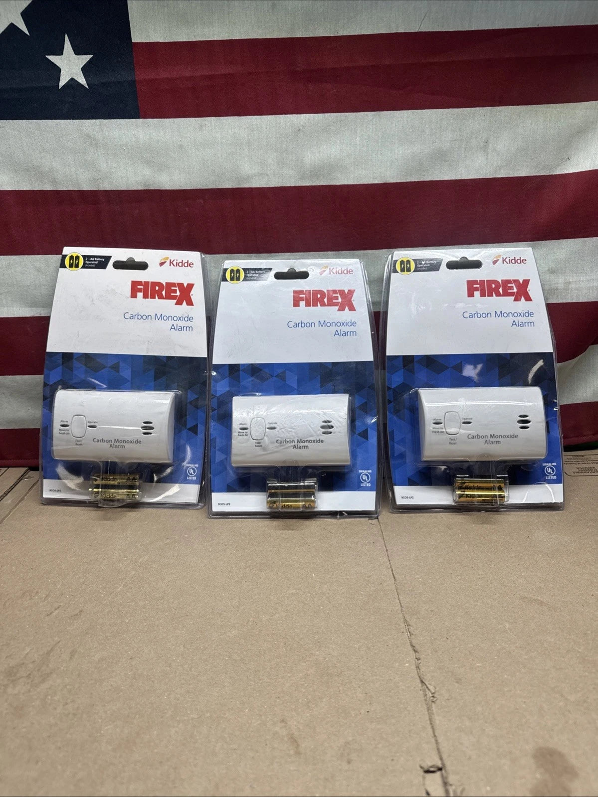 3 Pack Kidde KN-COB-LP2 Carbon Monoxide Alarm Detector