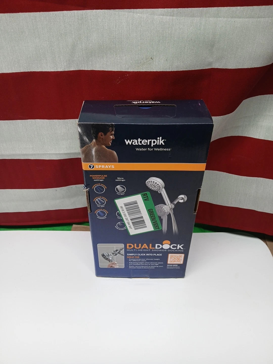 NOB Dualdock Multi-height 7spray wallmount handheld showerhead...
