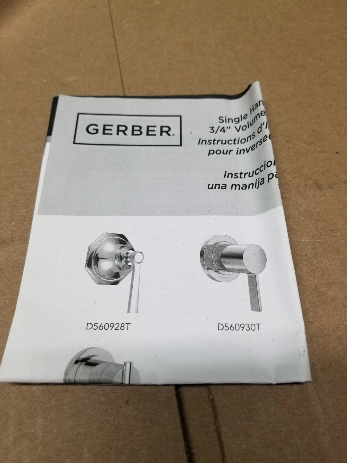 Parma® Single Handle Volume Control Valve Trim in Brushed Nickel New Open Box