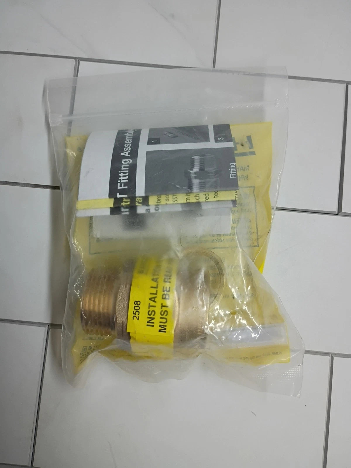 HOME-FLEX 1 in. CSST x 1 in. MIPT Brass Male Adapter Sealed New