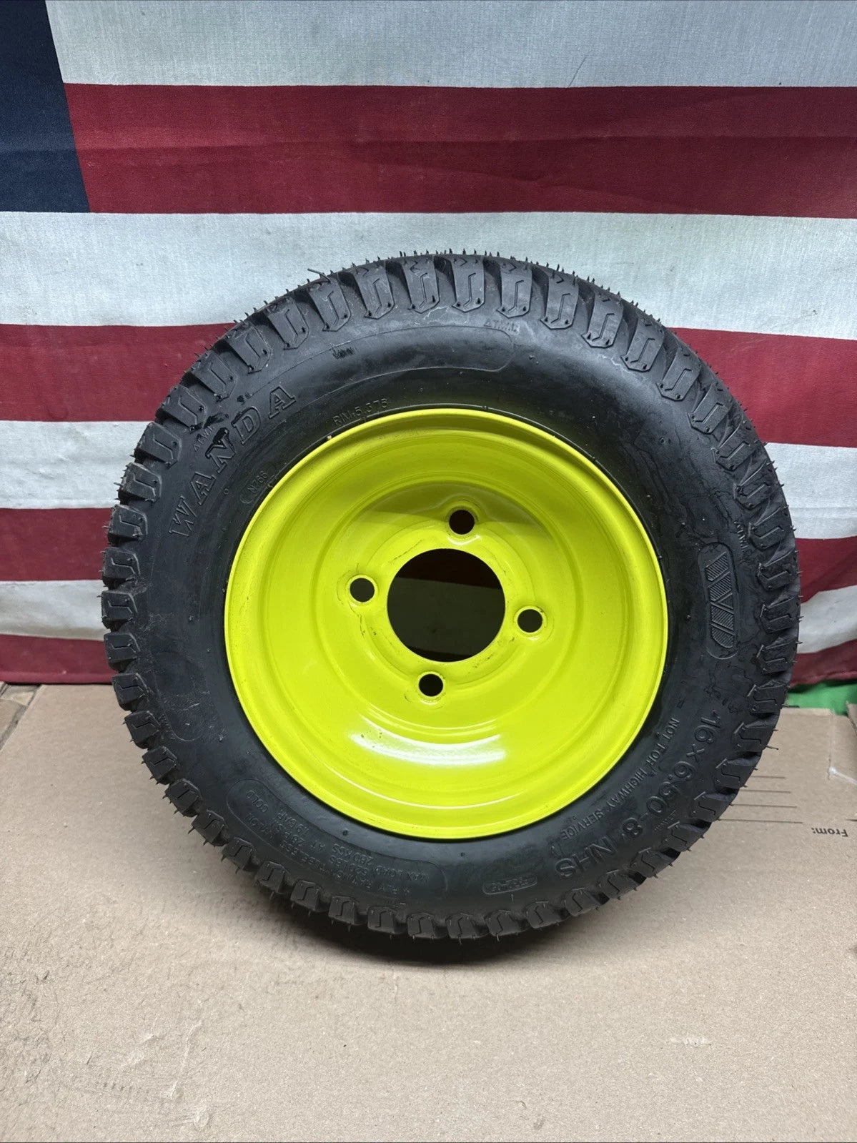 Rear Wheel And Tire For Ryobi Z30Li 80V Zero Turn Lawn Mower