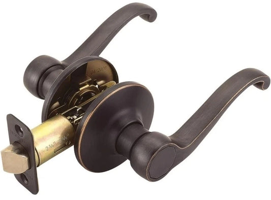 Design House 791624 Bronze Scroll Series Passage Lever With Reversible Handles