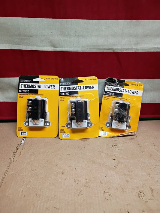 Lot of 3 Everbilt 240v T-O-D Single-Pole Lower Thermostat EBTSTAT-LOW