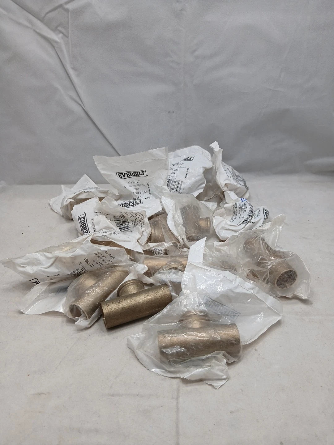19ct Everbilt LeadFree Tee Fitting Cup X Cup X FIP Forged Bronze 3/4 x 3/4 x 1/2