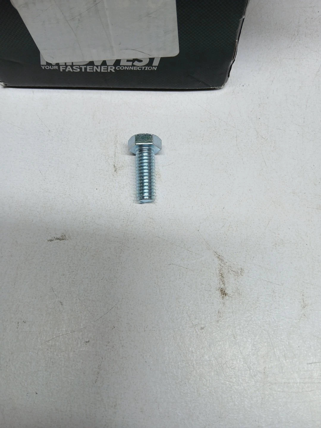 3/8"-16 x 1" Zinc Full Thread Hex Head Tap Bolts (100 pcs)