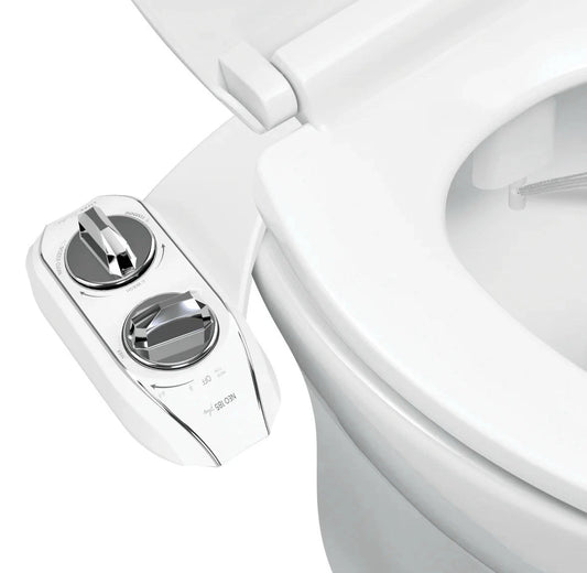 LUXE Bidet NEO Bidet Attachment Chrome 185 Plus Dual Nozzle Self-Clean.