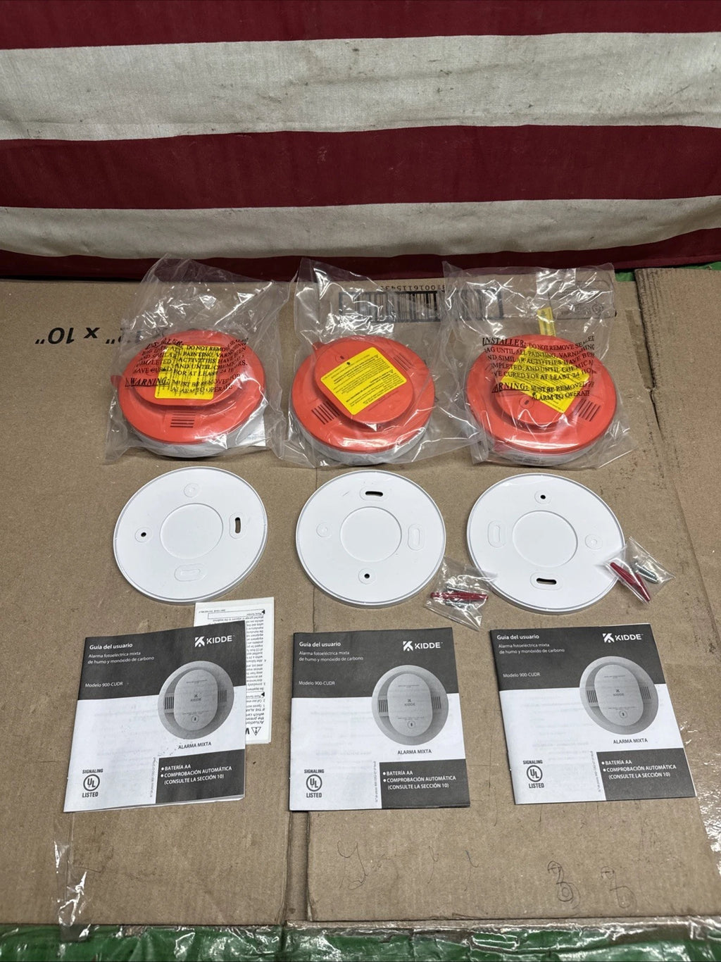 (3) Kidde Code One AA Battery Power Smoke and Carbon Monoxide Detector 900-CUDR