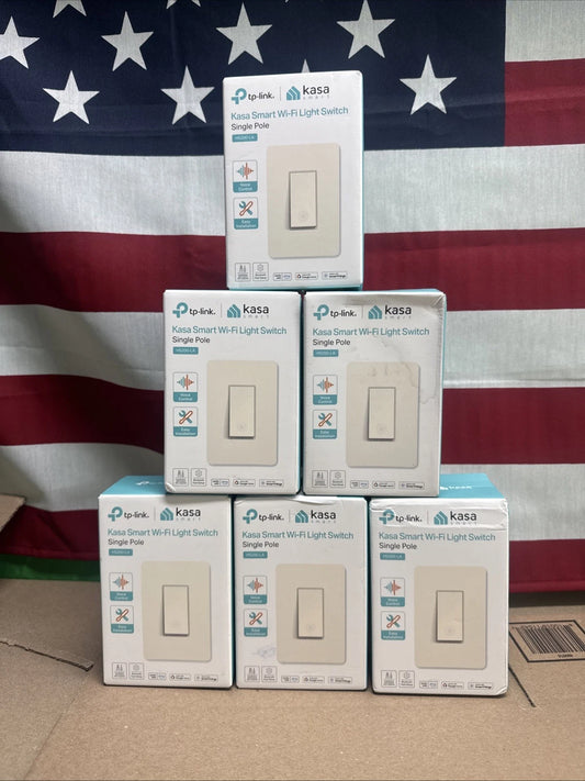 6pk TP-Link HS200-LA Smart Light Switch Light Almond Wi-Fi Alexa Google Home