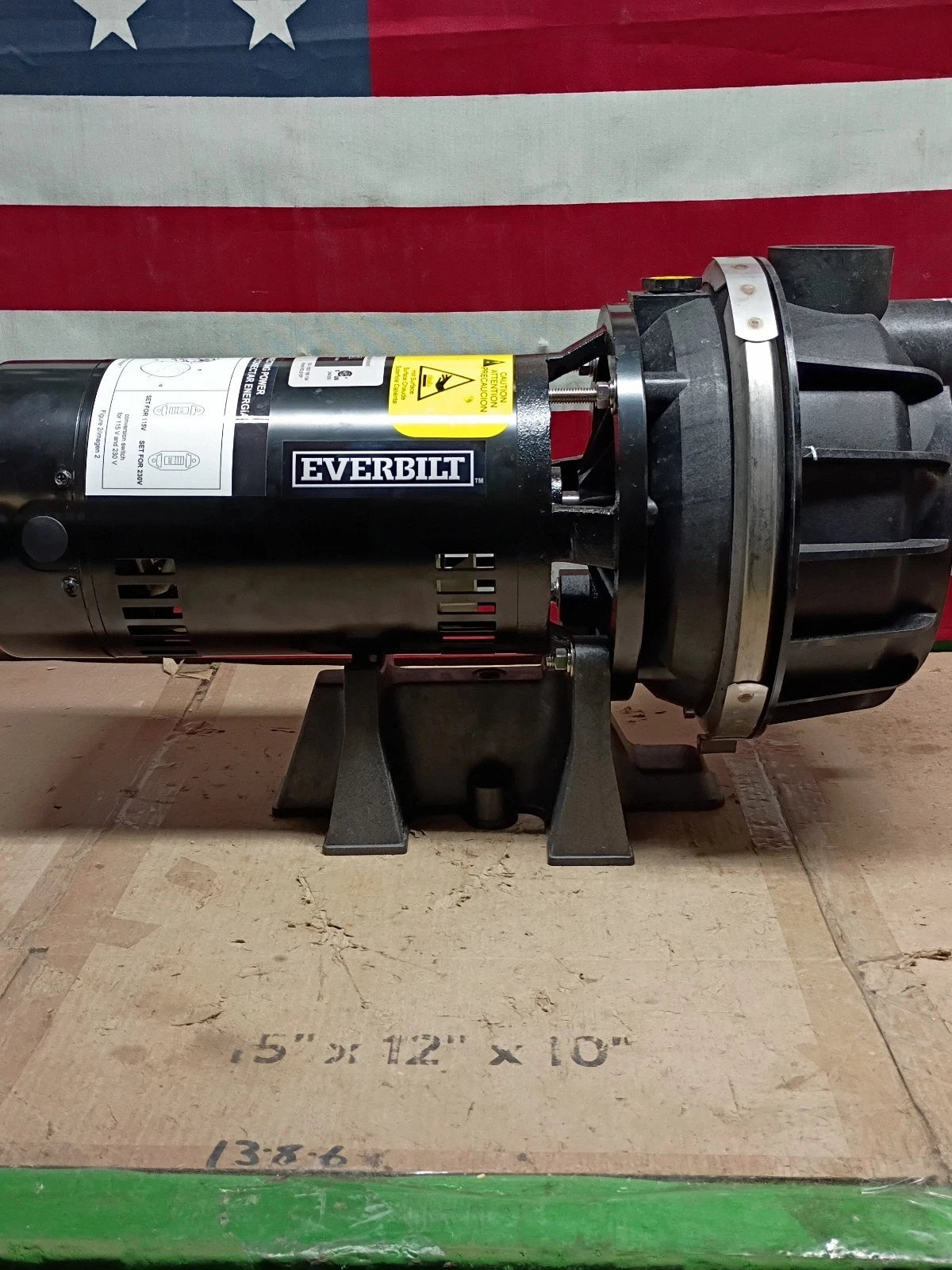 Everbilt HDLS15P Lawn Irrigation Pump Plastic 1-1/2HP, 52 GPM, 40 PSI, Open Box,